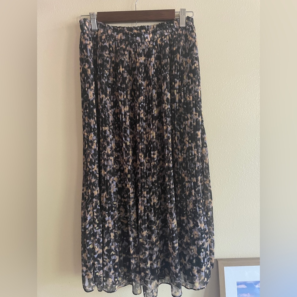 Tahari Pleated Midi Skirt